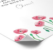 Affiche de bar à sangria florale moderne à l'aquar (Coin)