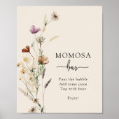 Affiche de bar Boho Momosa (Devant)