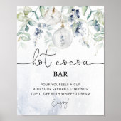 Affiche de bar de cacao chaud à l'eucalyptus d'hiv (Devant)
