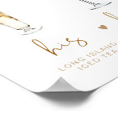 Affiche de bar de mariage pour boisson signature b (Coin)