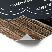 Affiche de bar de S'mores Impression Enseigne de M (Coin)