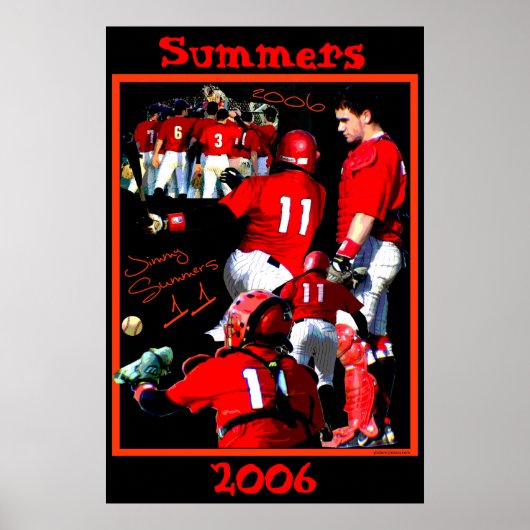 Affiche de base-ball Summers Freshman (Devant)