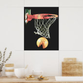 Affiche de basket-ball unique de qualité originale (Cuisine)