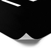 Affiche de basketball unique en noir et blanc Pop (Coin)