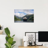 Affiche de bateau de croisière dans le fjord de Ge (Bureau à domicile)