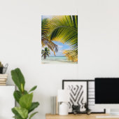 affiche de beach Palms (Bureau à domicile)