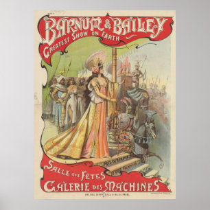 Affiche de beauté Edel Barnum Bailey 1900