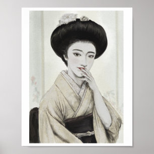 Affiche de Beauté Japonaise au Crépuscule