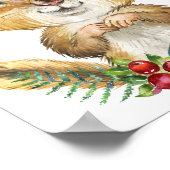 Affiche de bébé écureuil, animal de la forêt | Art (Coin)