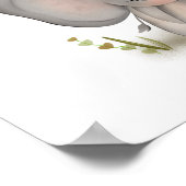 Affiche de bébé éléphant lapin mignon impression (Coin)