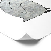 Affiche de bébé manchot mignon Décoration d'art po (Coin)