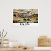 Affiche de Ben Nevis Écosse Impression de voyage v (Cuisine)