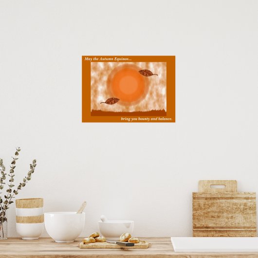 Affiche de bénédiction de l'équinoxe d'automne (Cuisine)