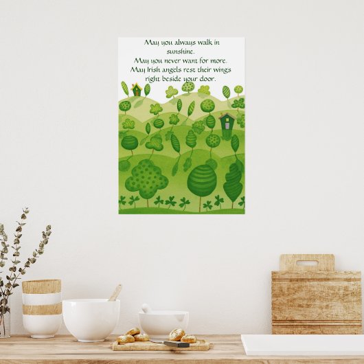 Affiche de bénédiction irlandaise (Cuisine)