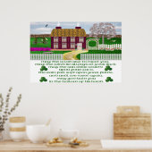Affiche de bénédiction irlandaise traditionnelle (Cuisine)