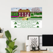 Affiche de bénédiction irlandaise traditionnelle (Bureau à domicile)