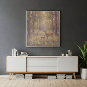 Affiche de biche et de faon