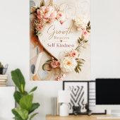Affiche de bienveillance envers soi-même pour la c (Bureau à domicile)