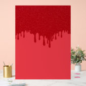 Affiche de bienvenue acrylique à la goutte rouge d (Mariage)