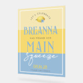 Affiche de bienvenue Acrylique citron Squeeze Prin (Angle)