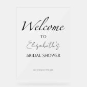 Affiche de bienvenue acrylique Fête des mariées no (Recto)