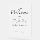 Affiche de bienvenue acrylique Fête des mariées no (Angle)