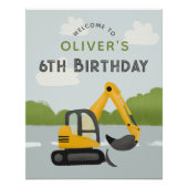 Affiche de bienvenue Anniversaire de enfant Boys B (Devant)