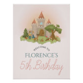 Affiche de bienvenue Anniversaire de enfant de fée (Devant)