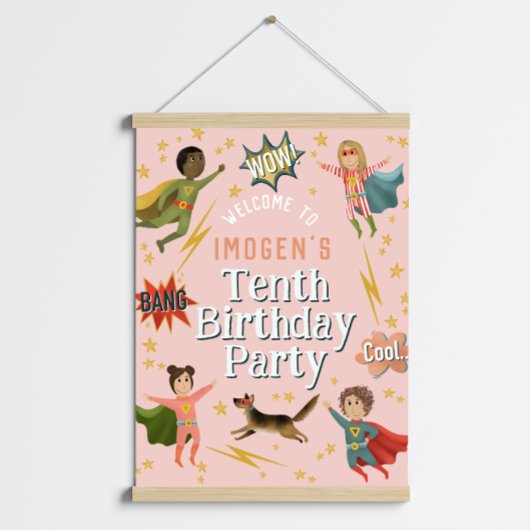 Affiche de bienvenue Anniversaire de enfant de Gir