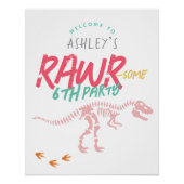 Affiche de bienvenue Anniversaire de enfant des fi (Devant)