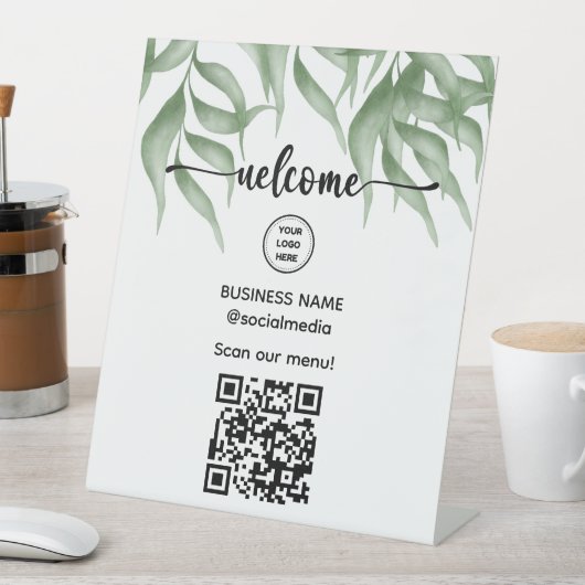 Affiche de bienvenue Avec Code QR Pour Panneau Ped (In SItu)