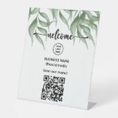 Affiche de bienvenue Avec Code QR Pour Panneau Ped (Recto)