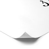 Affiche de bienvenue Baby shower (Coin)