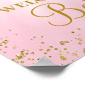 Affiche de bienvenue Baby shower afro-américaine (Coin)