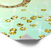 Affiche de bienvenue Baby shower arc-en-ciel (Coin)