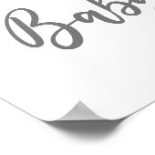 Affiche de bienvenue Baby shower arc-en-ciel Boy B (Coin)