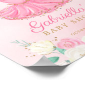 Affiche de bienvenue Baby shower Ballerina Tutu (Coin)