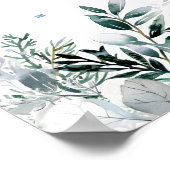 Affiche de bienvenue Baby shower bébé Père Noël de (Coin)