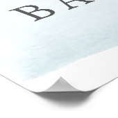 Affiche de bienvenue Baby shower Blue Elephant Boy (Coin)