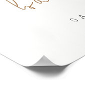 Affiche de bienvenue Baby shower Boho très simple (Coin)