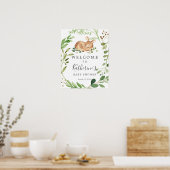 Affiche de bienvenue Baby shower cerf (Cuisine)