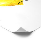 Affiche de bienvenue Baby shower citron pour Baby  (Coin)