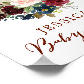 Affiche de bienvenue Baby shower Citrouille automn (Coin)