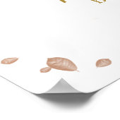 Affiche de bienvenue Baby shower citrouille Fall G (Coin)