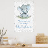 Affiche de bienvenue Baby shower Cravate de Partie (Cuisine)