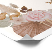 Affiche de bienvenue Baby shower Cute Hamster (Coin)