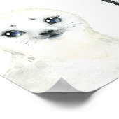 Affiche de bienvenue Baby shower d'animaux de l'Ar (Coin)