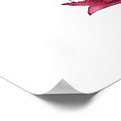 Affiche de bienvenue Baby shower d'aquarelle flora (Coin)