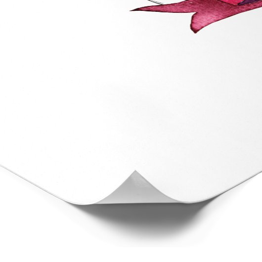 Affiche de bienvenue Baby shower d'aquarelle flora (Coin)