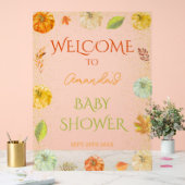 Affiche de bienvenue Baby shower d'automne du peti (Mariage)